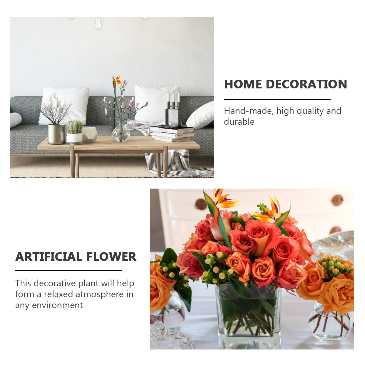 Flor Artificial de Estrelitici - Bird Paradise Strelitzia reseña y precio