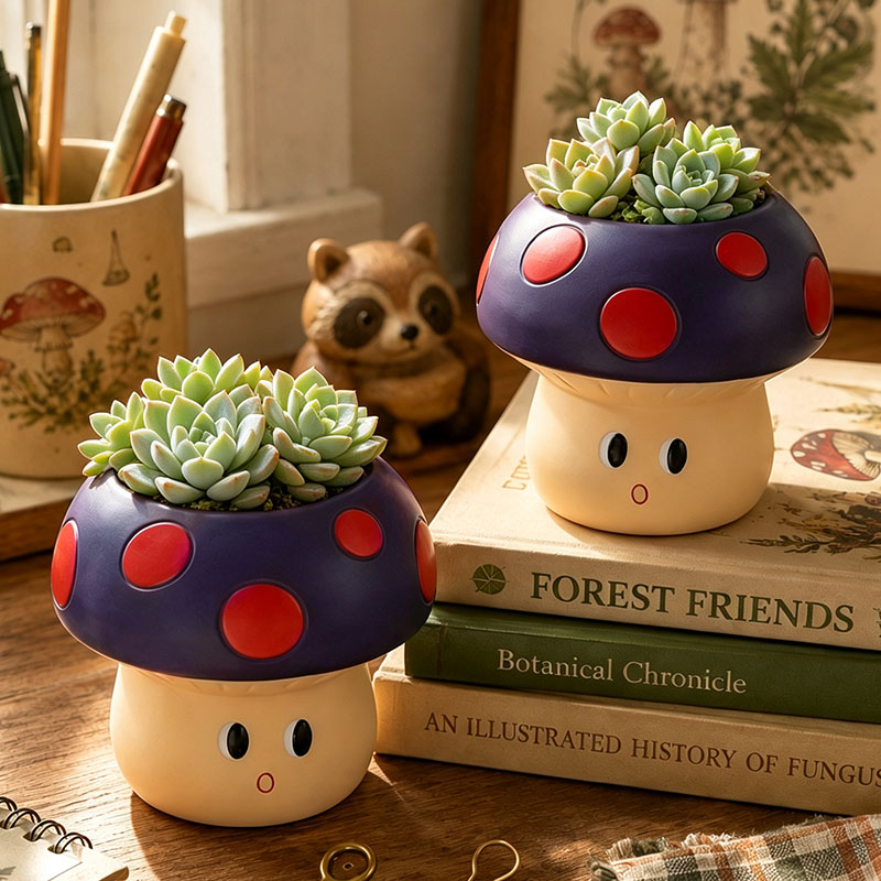 Maceta de resina con diseño de - Echeveria Succulent reseña y precio